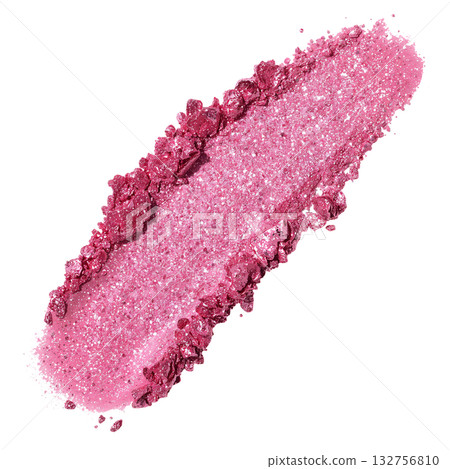 Glittery Pink Cosmetic Product Applied on a Flat Surface for Beauty Purposes Glittery Pink Cosmetic Product Applied on a Flat Surface for Beauty Purposes 132756810