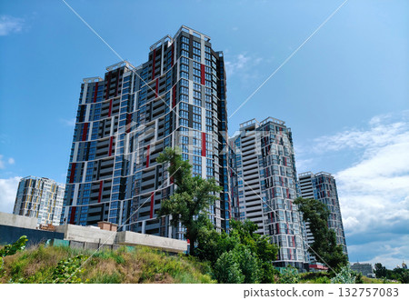 Kyiv, Ukraine, June 15, 2025: a new neighborhood in the capital named "Harbor," Kyiv, Ukraine Kyiv, Ukraine, June 15, 2025: a new neighborhood in the capital named "Harbor," Kyiv, Ukraine 132757083