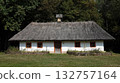 Kyiv, Ukraine, September 1, 2025: An ancient Ukrainian house in the Pirogovo National Museum of Folk Architecture and Rural Life of Ukraine in Kyiv 132757164