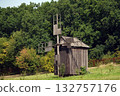 Kyiv, Ukraine, September 1, 2025: Ancient mills in the open-air museum of folk architecture and everyday life of Ukraine 132757176