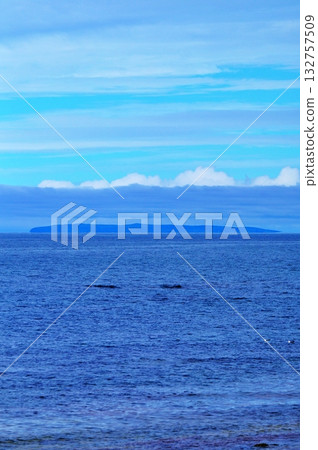 Yagishiri Island floating in the Sea of Japan 132757509
