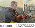 Home renovation, tile demolish 132758822