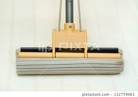 Water absorbing mop for floor cleaning. Household 132759061