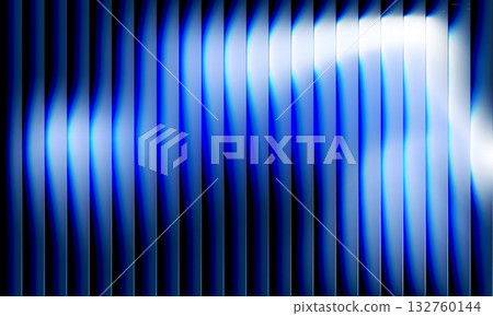 Blue and white abstract modern ribbed background with bright gradient 132760144