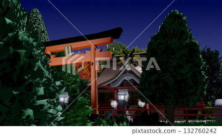 《夜之神殿》可用作動畫背景。 《夜之神殿》可用作動畫背景。 132760242