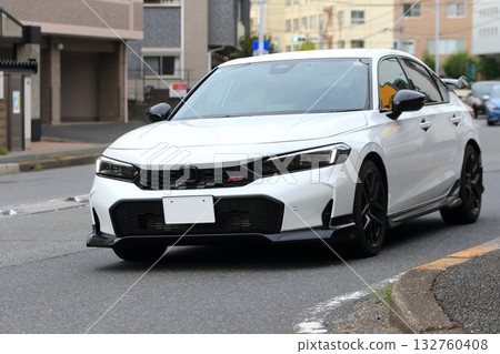 White domestic sports car image 132760408