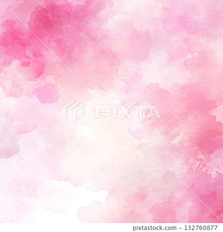 柔和的粉紅色漸層春日水彩背景，淺粉彩色調 132760877