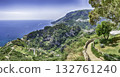 Scenic panoramic view of Amalfi Coast from Ravello, Italy Scenic panoramic view of Amalfi Coast from Ravello, Italy 132761240