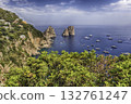 View over Marina Piccola and Faraglioni, iconic landmarks, Capri, Italy View over Marina Piccola and Faraglioni, iconic landmarks, Capri, Italy 132761247
