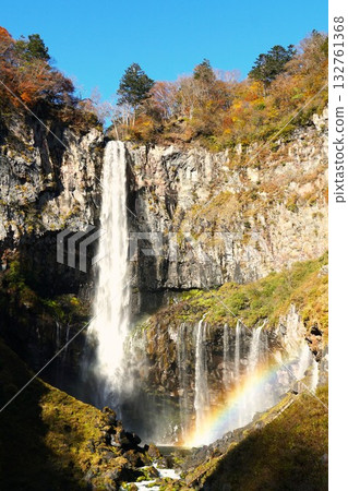 Autumn in Oku-Nikko: Rainbow and Kegon Falls, Autumn Foliage Scenery Autumn in Oku-Nikko: Rainbow and Kegon Falls, Autumn Foliage Scenery 132761368