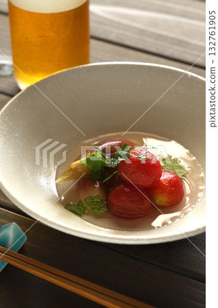Pickled cherry tomatoes and myoga ginger Pickled cherry tomatoes and myoga ginger 132761905
