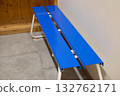Locker room bench 132762171