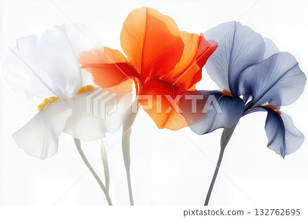 Watercolor Iris 132762695