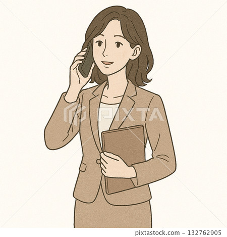 Web designer, creator, photographer, IT. Illustration of a woman working 132762905