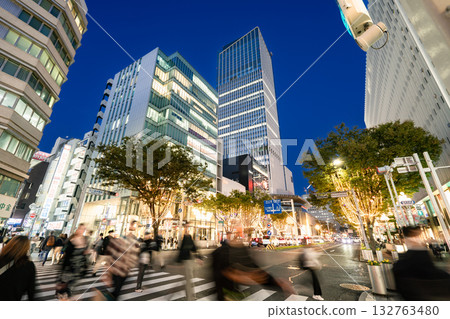 Illuminations at The Landmark Nagoya, located at the Hirokoji Isemachi intersection in Sakae, Naka Ward, Nagoya City. 132763480