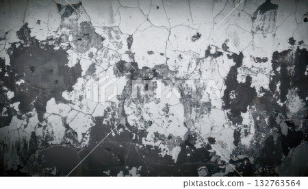 《AI Image》Wall with peeling paint 132763564