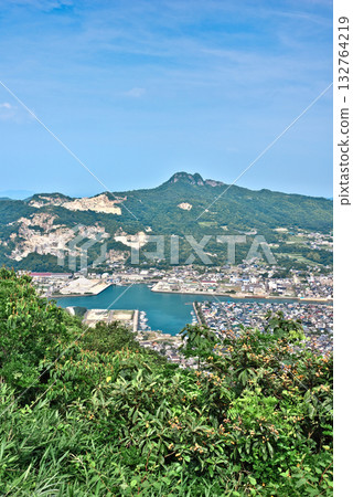 View of the townscape of Yashima and the Seto Inland Sea from Yashima Observatory View of the townscape of Yashima and the Seto Inland Sea from Yashima Observatory 132764219