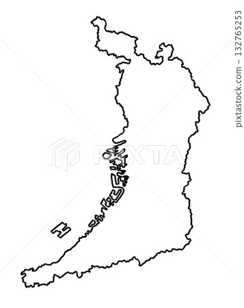 大阪府地圖（空白地圖） 132765253