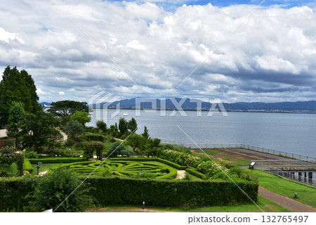 Otsu City Yanagigasaki Lakeside Park Walking Path, Lake Biwa, and an English-style Garden Otsu City Yanagigasaki Lakeside Park Walking Path, Lake Biwa, and an English-style Garden 132765497