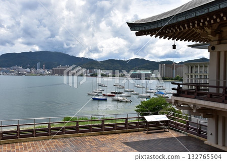 Otsu City Yanagigasaki Lakeside Park Biwako Otsukan and Lake Biwa 132765504