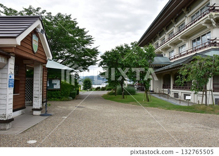 Otsu City Yanagigasaki Lakeside Park Biwako Otsukan and English Garden Entrance Otsu City Yanagigasaki Lakeside Park Biwako Otsukan and English Garden Entrance 132765505