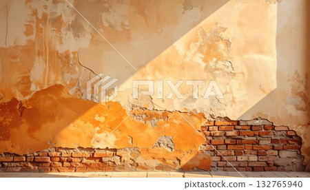 《AI Image》Old brick wall 132765940