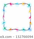 the AI Image Generator, Square Frame of Colorful Festive Lights 132766094