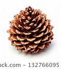 the AI Image Generator, Texture of a Natural Brown Pinecone 132766095