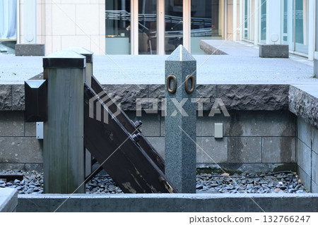 Zero kilometer post at the old Shinbashi Station Zero kilometer post at the old Shinbashi Station 132766247