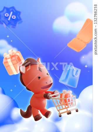 2026 Year of the Red Horse Shopping Event Template 2026 Year of the Red Horse Shopping Event Template 132766258