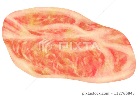 Raw beef illustration Raw beef illustration 132766943