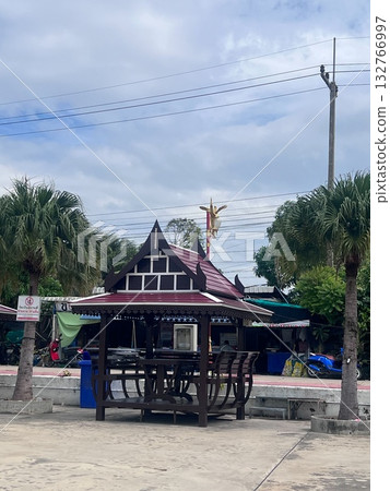 Thai Palm Tree Pavilion 132766997