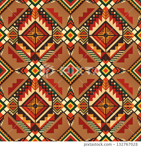 seamless vector pattern in the style of art deco, vintage, retro, vintage, wallpaper, design, textile, wrapping paper, packaging, background 132767028