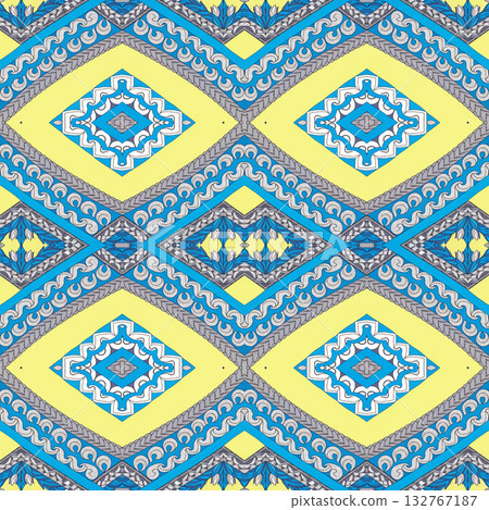 seamless vector pattern in the style of art deco, vintage, retro, vintage, wallpaper, design, textile, wrapping paper, packaging, background 132767187