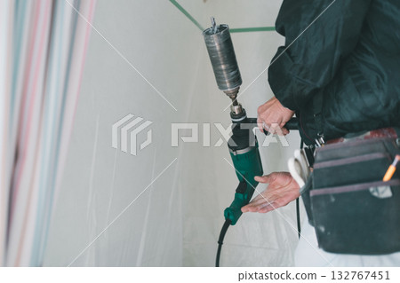air conditioning, wall, walls 132767451