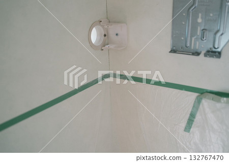 air conditioning, piping, wall 132767470