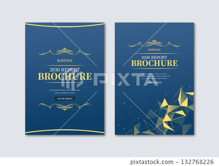 Year-end New Year's brochure cover Year-end New Year's brochure cover 132768226
