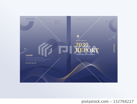 Year-end New Year's brochure cover Year-end New Year's brochure cover 132768227