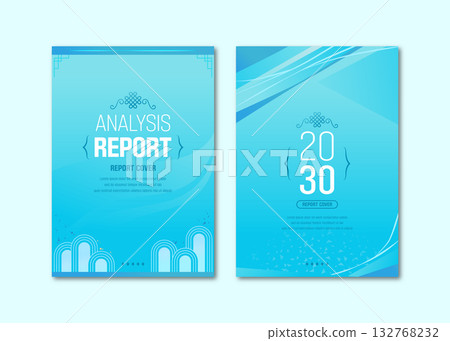Year-end New Year's brochure cover  132768232