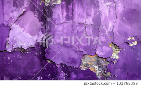 AI影像：風化的紫色牆壁 132768359