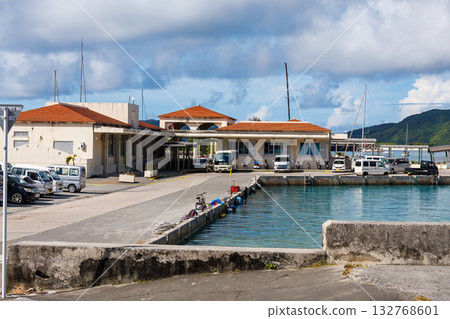 Scenery of Zamami Port. There are many wonderful illustrations. Zamami Port, Zamami Island, Kerama Islands, Shimajiri District, Okinawa Prefecture - 2025 132768601