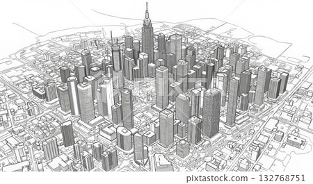 The city's business district The city's business district 132768751