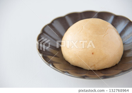 Onsen manju on a plate Onsen manju on a plate 132768964