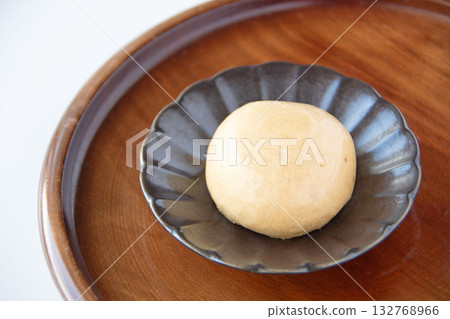 Onsen manju on a plate Onsen manju on a plate 132768966