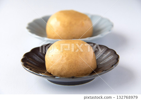 Onsen manju on a plate 132768979