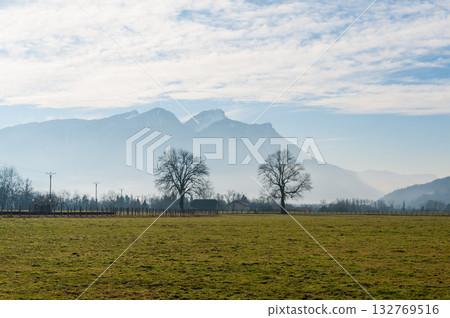 Winter in the Savoy Area in Southern France 132769516