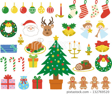 聖誕節例證集合 聖誕節例證集合 132769520