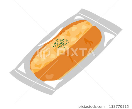 雞蛋麵包插圖 132770315