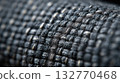 Abstract macro photo of a dark grey woven fabric texture Abstract macro photo of a dark grey woven fabric texture 132770468