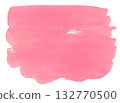 Cherry blossom watercolor texture. Pink brush painting, background material 132770500